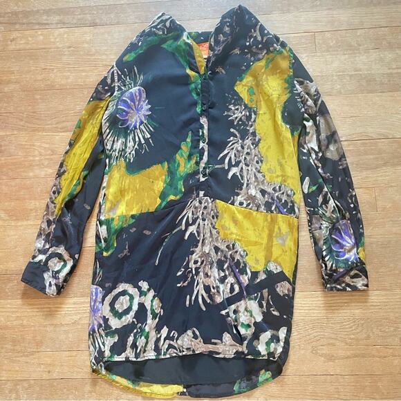 Joe Fresh long sleeve button down shirt dress size extra small XS b13 - Picture 1 of 4